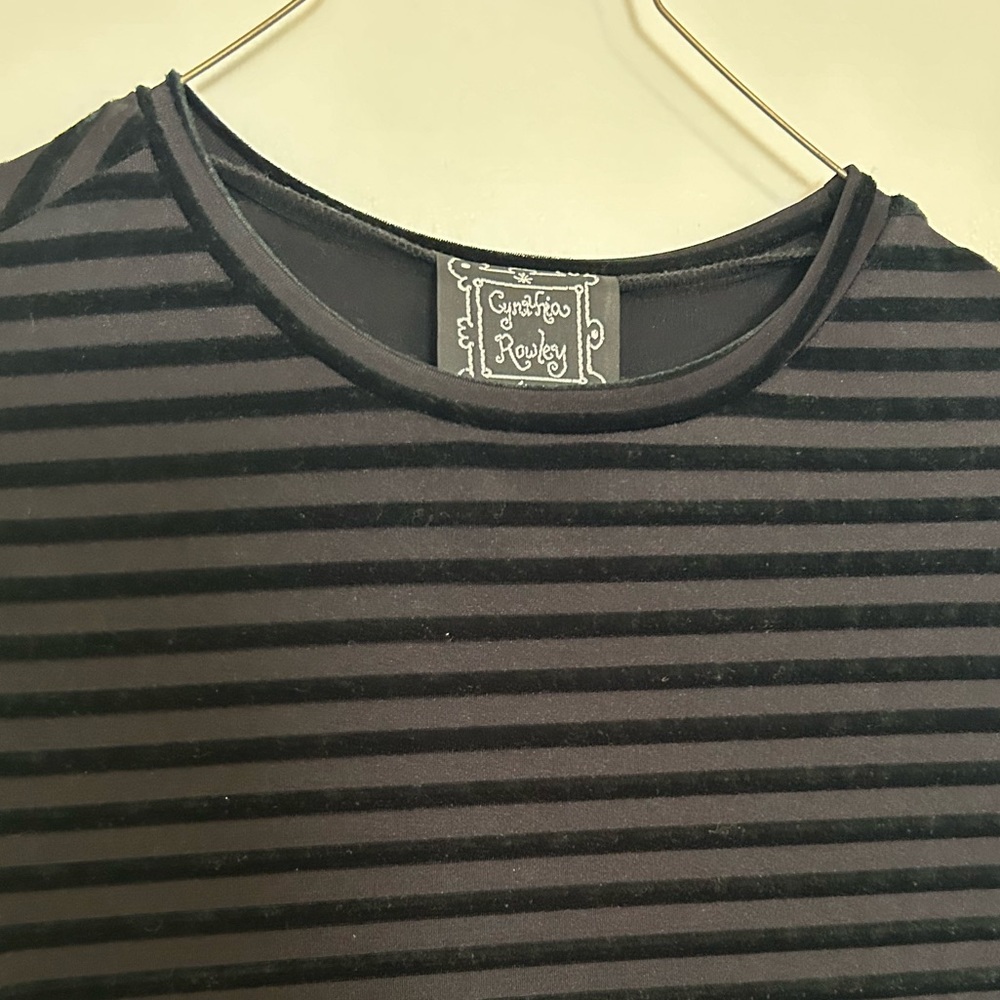 Cynthia rowley black ribbed long sleeve dress